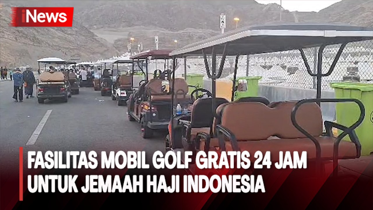 Jemaah Haji Indonesia Nikmati Fasilitas Mobil Golf Gratis 24 Jam