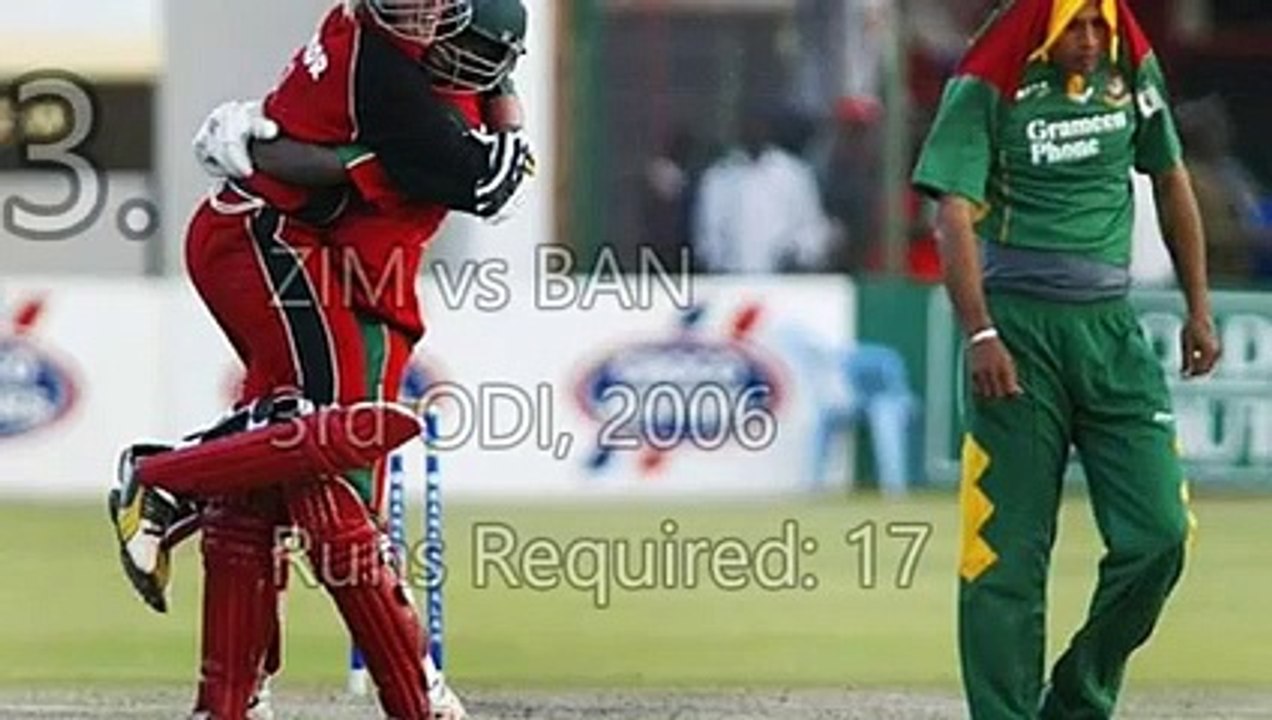 Top 5 Most Epic Last Over Finishes in ODI Cricket History