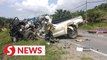 Driver dies after 4WD involved in collision with two lorries in Lahad Datu