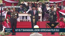 HUT Ke-77 Bhayangkara, Presiden Jokowi Ingatkan Kepercayaan Polri akan Selalu Diuji