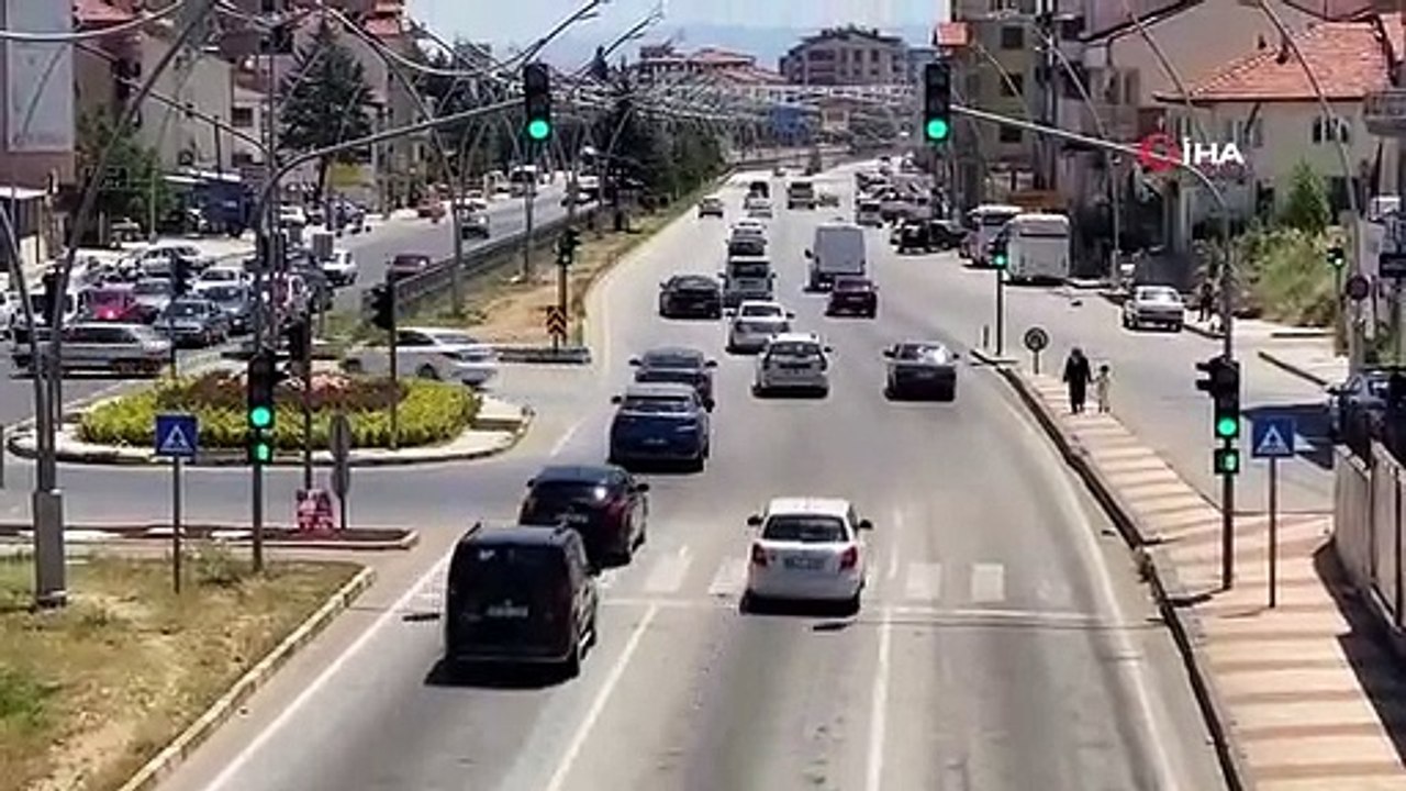 Auf der Autobahn D-300 fand eine drohnengestützte Verkehrskontrolle statt