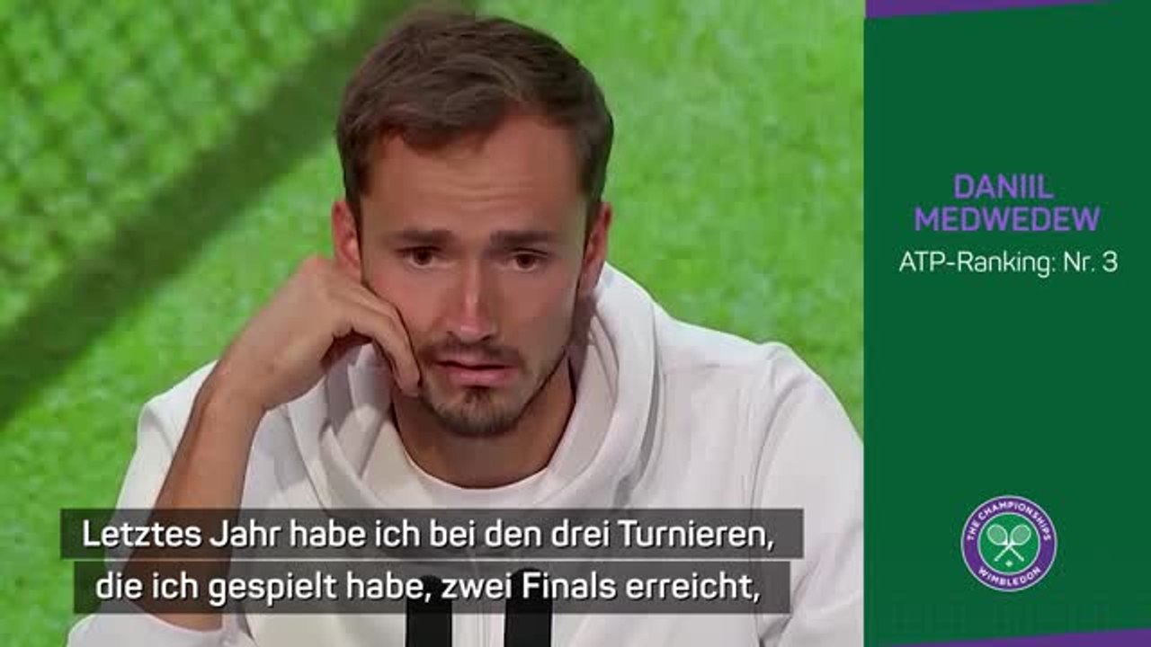 Medwedew will schlechte Wimbledon-Bilanz verbessern