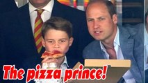 Prince George Enjoys Pizza at Cricket Match With Dad Prince William