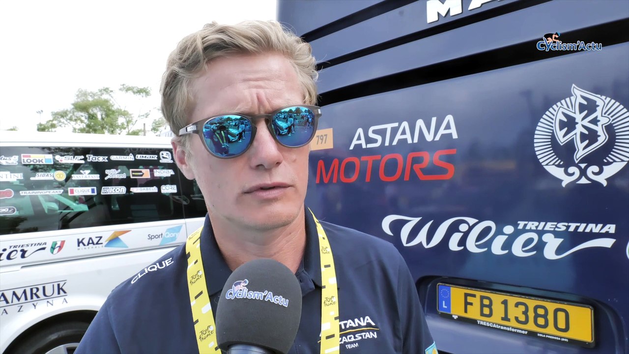 Tour de France 2023 - Alexandre Vinokourov : "Notre nouveau maillot Astana, il va juste falloir s'y habituer en espérant qu'on le voit bien à Bordeaux"