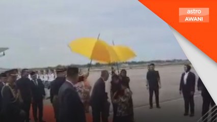 Agong, Permaisuri selamat tiba di tanah air