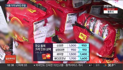 신라면·새우깡 가격 인하…시민 체감은 "글쎄"