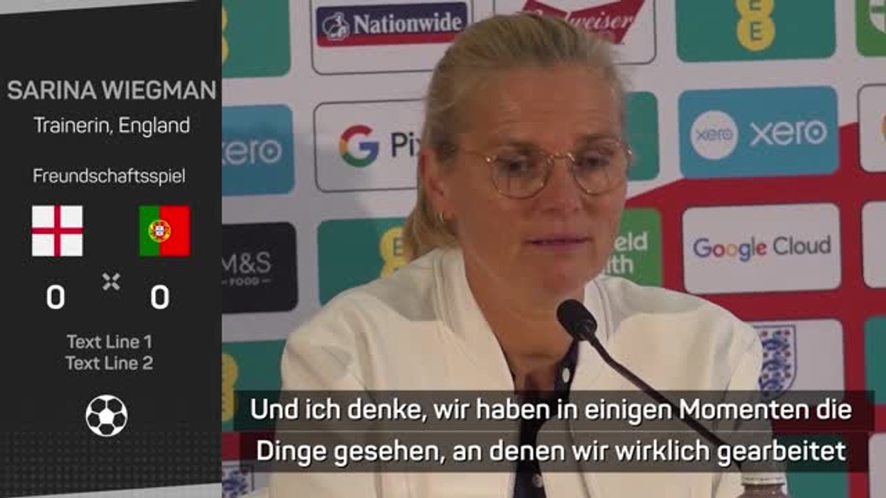 Wiegman nach Remis: 'Haben viel daraus gelernt'
