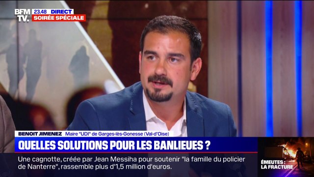 Banlieues: pour Benoit Jimenez (maire UDI de Garges-lès-Gonesse), il faut faire attention au discours de ceux qui disent qu'on donne trop d'argent dans la politique de la ville