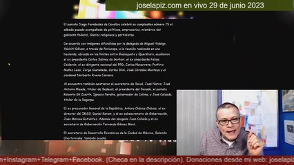 Descubren a Xóchitl Gálvez en fiesta de Diego Fernández de Cevallos