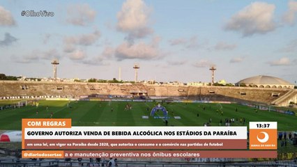 Governo libera venda de bebida alcoólica nos estádios da PB e medida já vale para próximo fim de semana