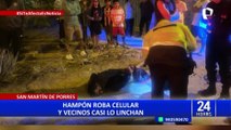 San Martín de Porres: vecinos casi linchan a delincuente que robó celular