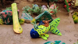 Stop Motion Fish - Egg cartoon - Duckling - Asmr Cooking Rainbow Koi fishing - Tiny World