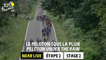Peloton under the rain - Stage 2 - Tour de France 2023