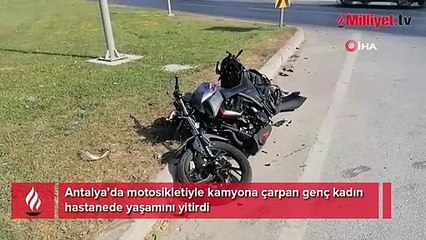 Genç kadın bayram öncesi aldığı motosikletle ölüme gitti