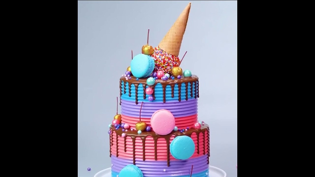 making amezing stylish cake