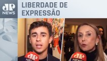 Nikolas Ferreira e Angela Vidal falam em apoio à Jovem Pan sobre ação do MPF