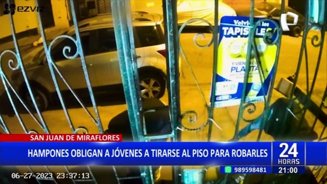 SJM: delincuentes tiran al piso a amigos para robarles sus pertenencias