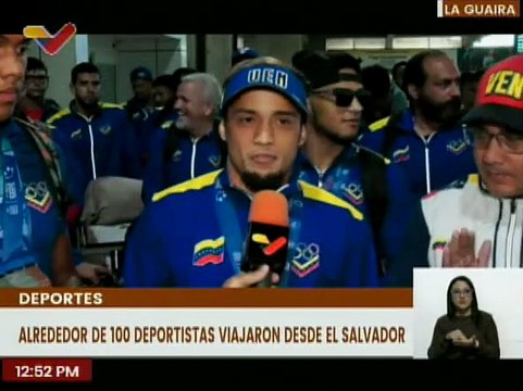 La segunda avanzada de atletas que participaron en los Juegos San Salvador 2023 llegan a Venezuela