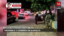 Suman más de diez asesinatos en las últimas 18 horas en Acapulco, Guerrero