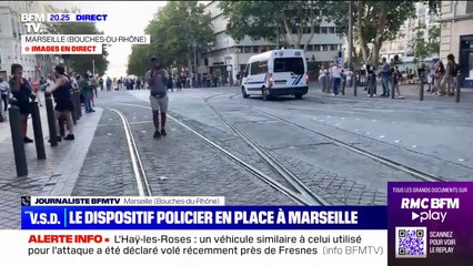Marseille: le dispositif policier en place pour la sixième nuit de tensions depuis la mort de Nahel
