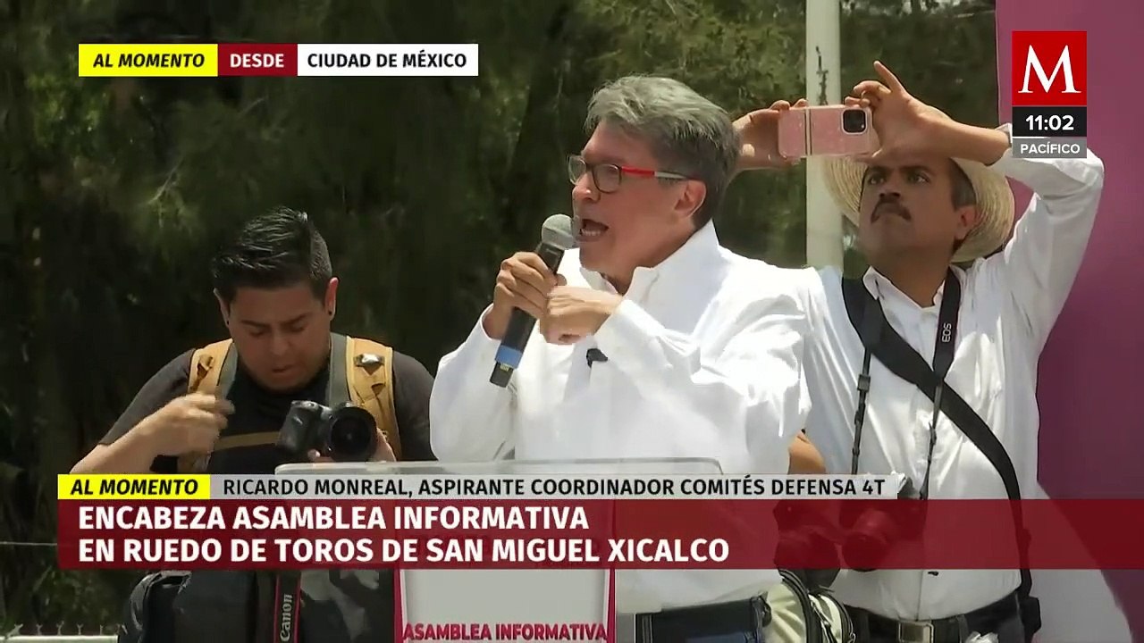 Ricardo Monreal continúa asambleas informativas en San Miguel Xicalco