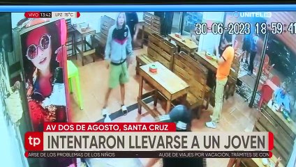 Santa Cruz: Cuatro adolescentes cenaban cuando tres sujetos intentaron raptar a uno de ellos