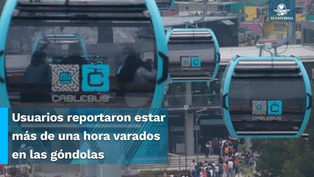 ¡Atrapados en las alturas! Suspenden el servicio en la Línea 1 del Cablebús