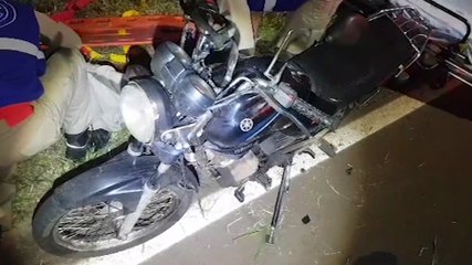 Homem fica ferido ao sofrer queda de moto no Parque Verde