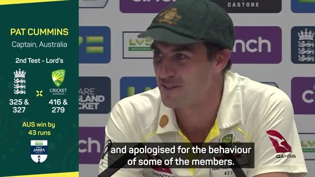 Abuse is not what we expect from Lord's members - Cummins
