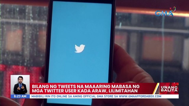 Bilang ng tweets na maaring mabasa ng mga Twitter user kada araw, lilimitahan | UB