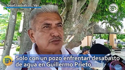Solo con un pozo enfrentan desabasto de agua en Guillermo Prieto