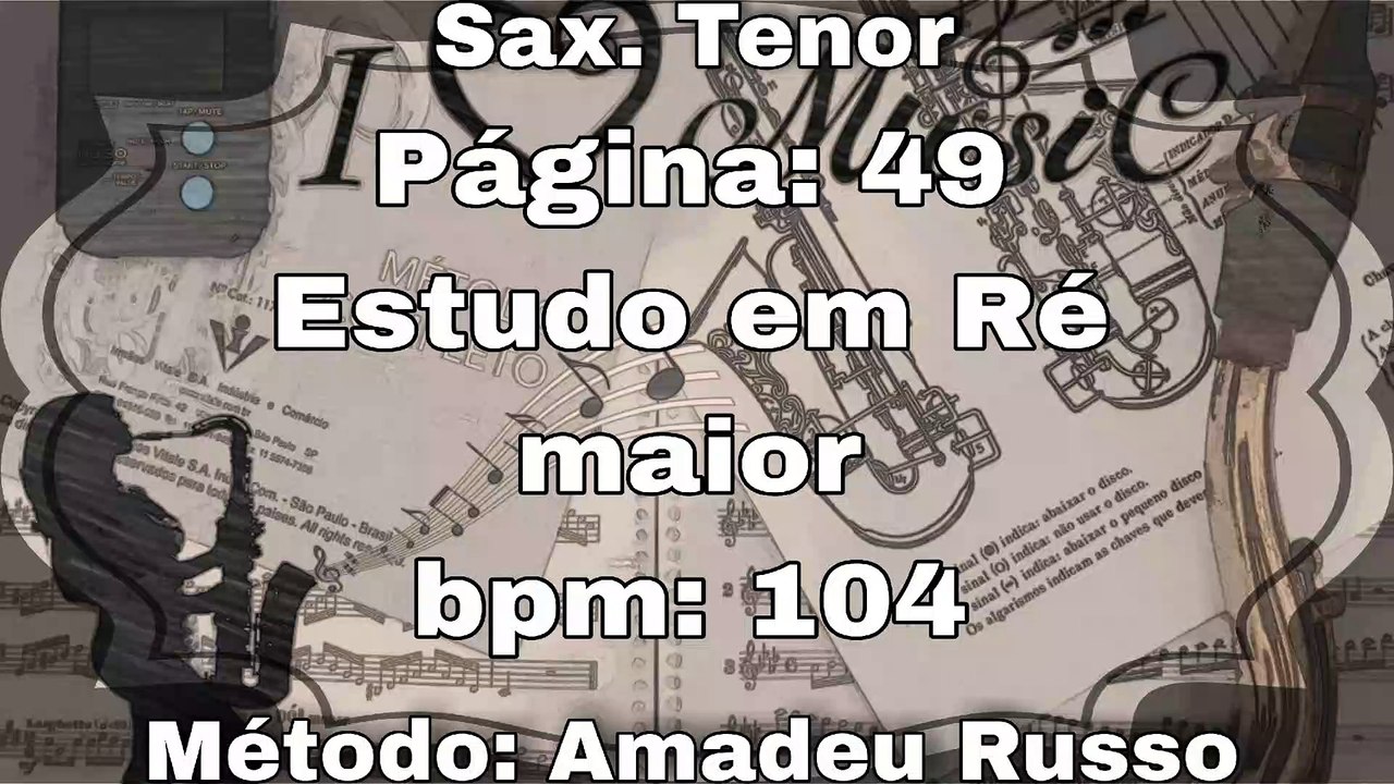 Página: 49 Estudo em Ré Maior  - Sax. Tenor [10...