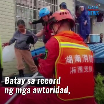 Record-breaking na ulan sa China, nagdulot ng mala-bangungot na pagbaha | GMA News Feed