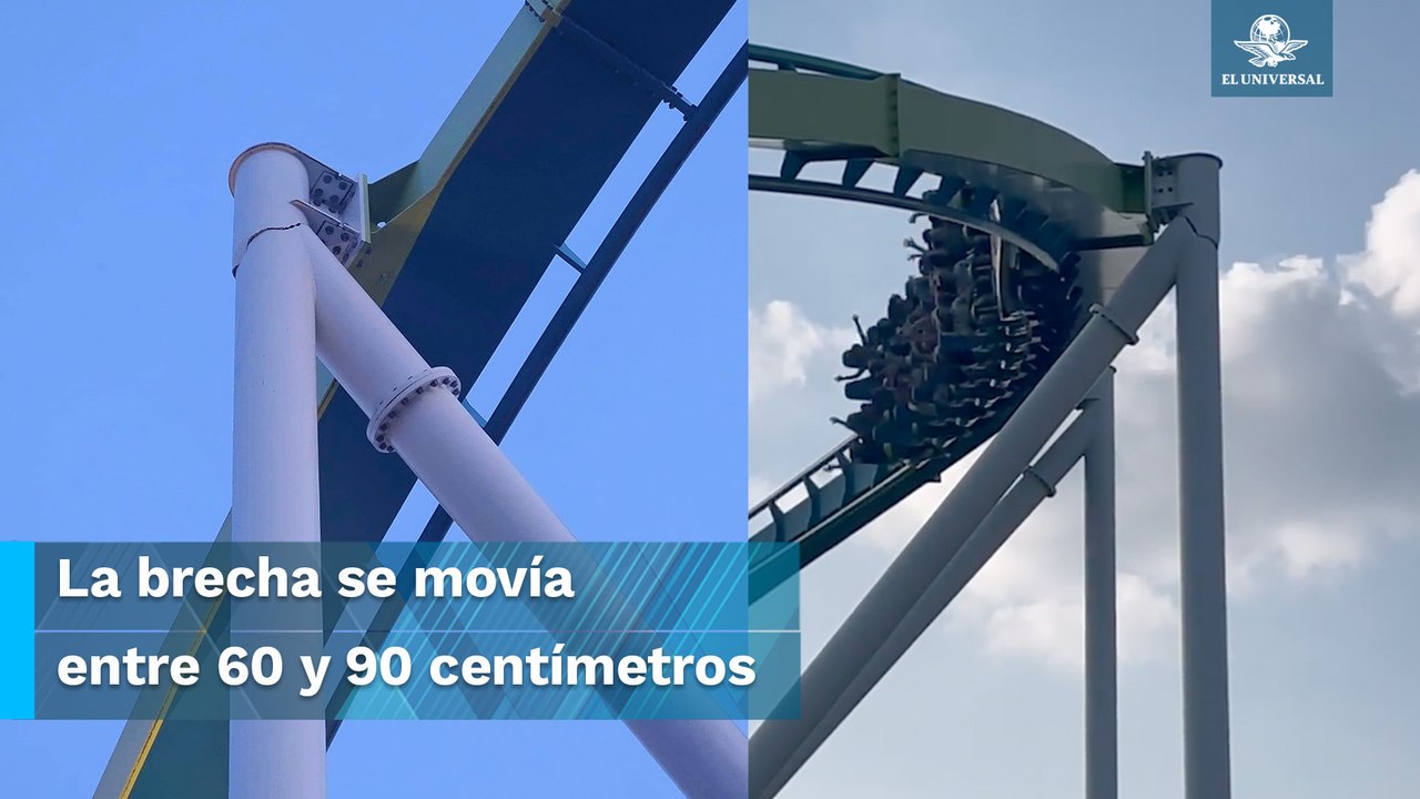 Por una enorme grieta, cierran montaña rusa en Carolina del Norte