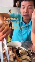 Penggemar seafood kena try Korean Seafood ni...makan dengan kimchi pun sedap