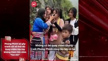 Phúng Phính lại gây tranh cãi về thái độ: Quay video tóp tóp không thèm liếc nhìn “fan nhí”