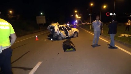 Samsun'da trafik kazası: 3 ölü, 2 yaralı