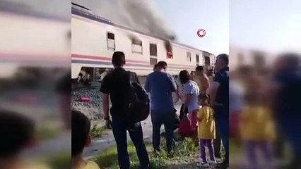 Türkiye bir facianın eşiğinden döndü: 250 yolculu tren alev aldı
