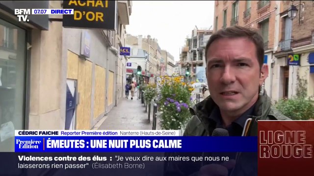 Après les nuits d'émeutes, les conséquences des violences dans le centre-ville de Nanterre