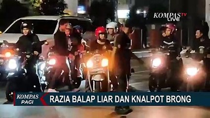 下载视频: Razia Balap Liar dan Knalpot, Ratusan Motor Disita Aparat Polrestabes Makassar