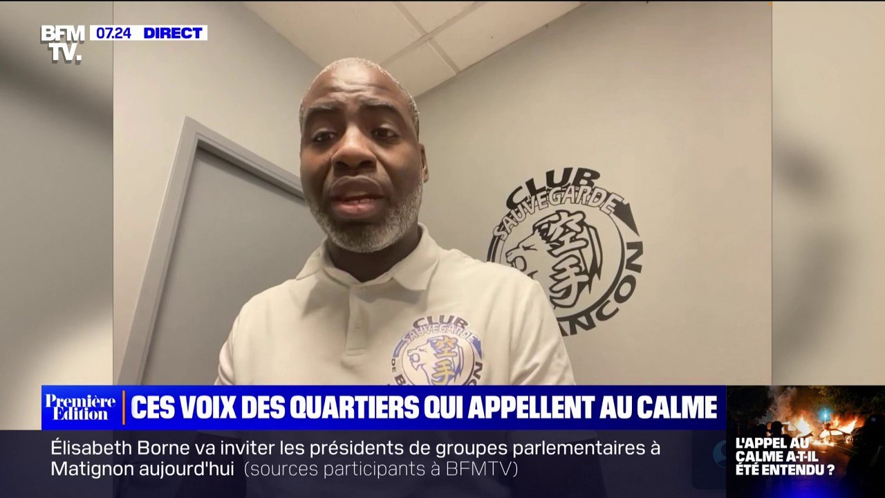 "Il faudrait les écouter, ne pas être dans le jugement" pour Fodé Ndao, directeur du Club Sauvegarde de Besançon, à propos de la médiation avec les jeunes émeutiers