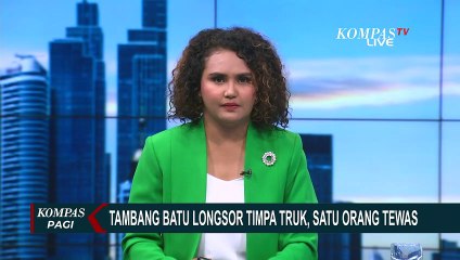 Video Amatir Tambang Batu Gamping Longsor Timpa Truk, 1 Orang Meninggal di Pati