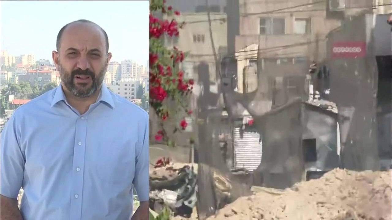 مراسل #العربية: عمليات التجريف التي ينفذها الجيش الإسرائيلي في #مخيم_جنين تعيق عمليات الهلال الأحمر الفلسطيني لإسعاف الجرحى  #فلسطين