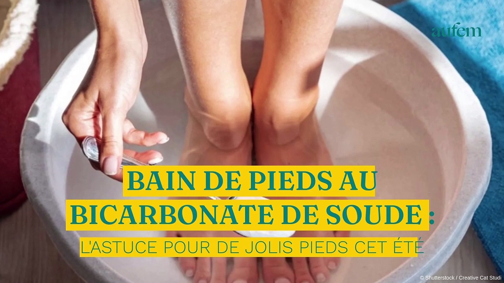 Bain de pieds au bicarbonate de soude : l'astuce pour de jolis pieds cet  été - Vidéo Dailymotion