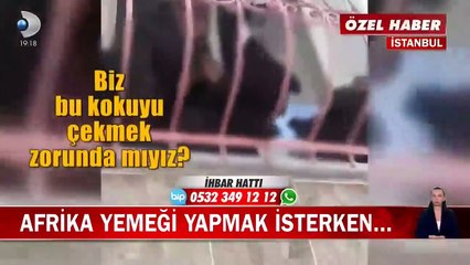 Yer: Esenyurt! Sakatat ve derileri tütsüleyip pencere önüne koydular, vatandaşlar isyan etti