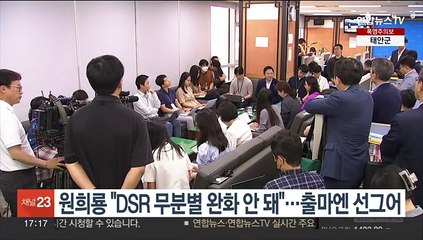 국토부 장관 "DSR 무분별 완화 안돼"…총선 출마엔 선 그어