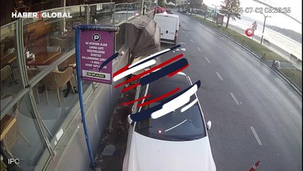 Taklalar attığı cipten sağ çıktı, ortalık savaşa alanına döndü