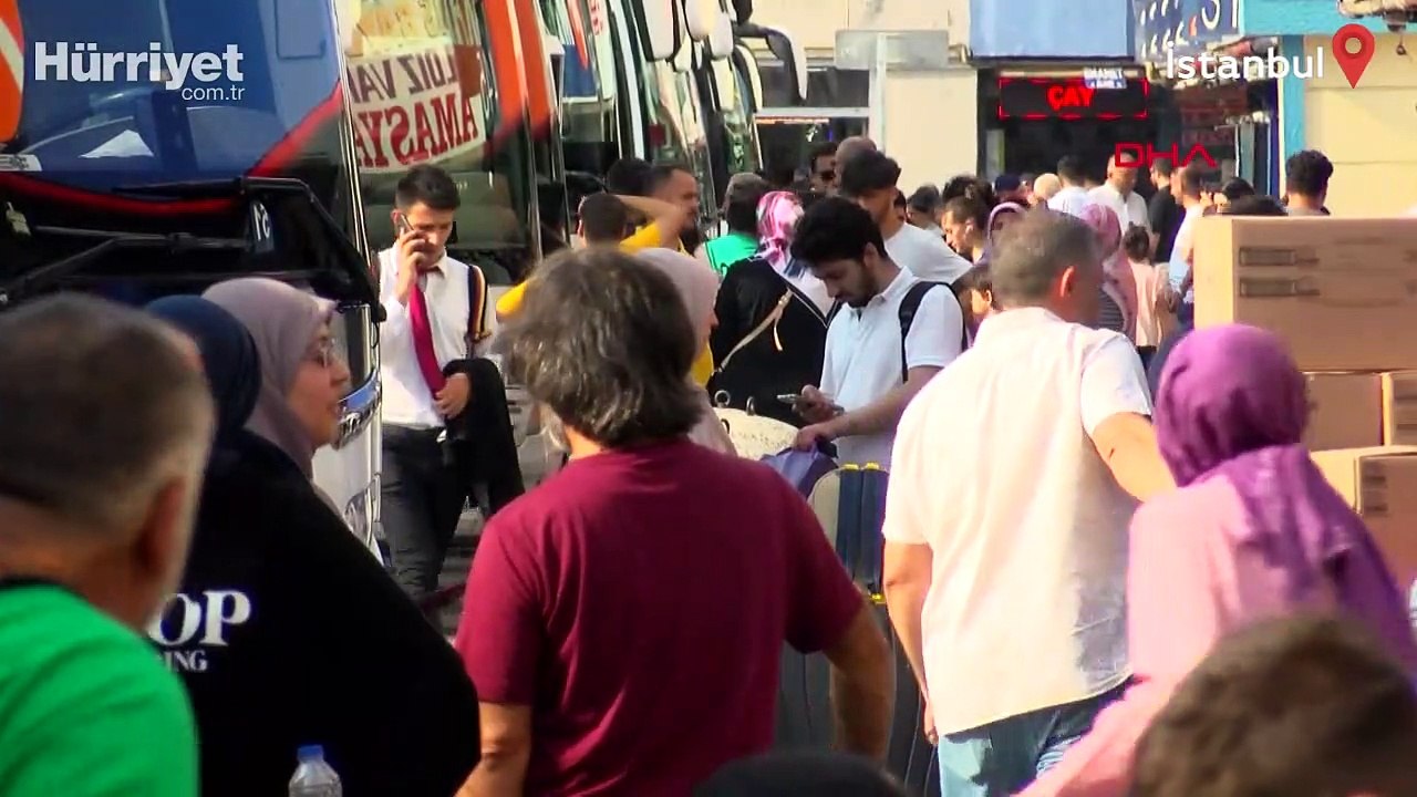 15 Temmuz Demokrasi Otogarı'nda dönüş hareketliliği