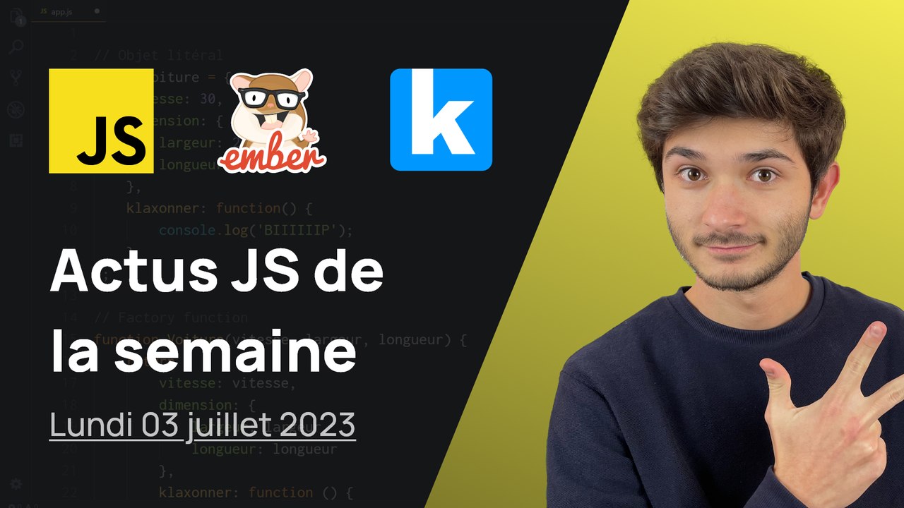 Nouveautés d'ES2023 confirmées  - Actus JS de la semaine (03 juillet 2023)