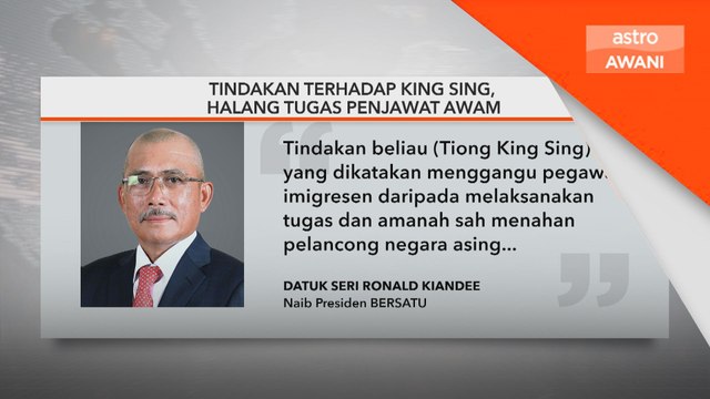 Tindakan terhadap King Sing, halang tugas penjawat awam